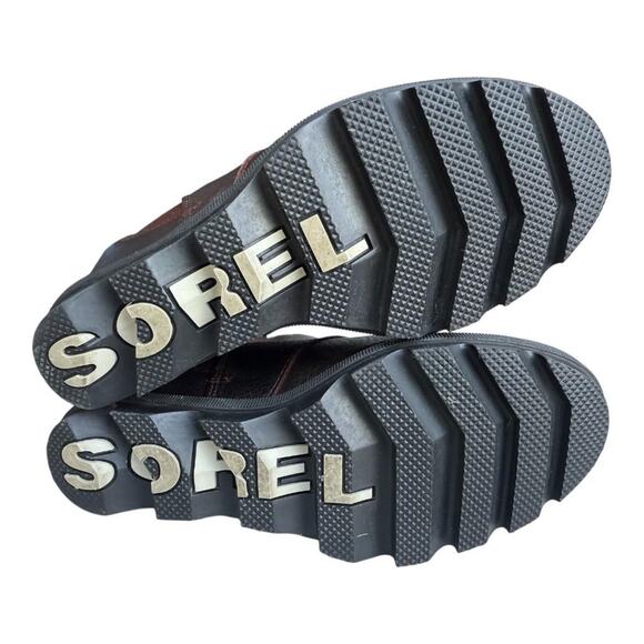 Sorel Joan of Arctic II Wedge Bootie Waterproof Brown Leather Women size 6.5 - Picture 7 of 9